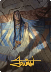 Whispersilk Cloak (80/81) Art Card (ALCI) - Gold-Stamped Signature