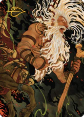 Yarus, Roar of the Old Gods (46/49) Art Card (AMKM) - Gold-Stamped Signature