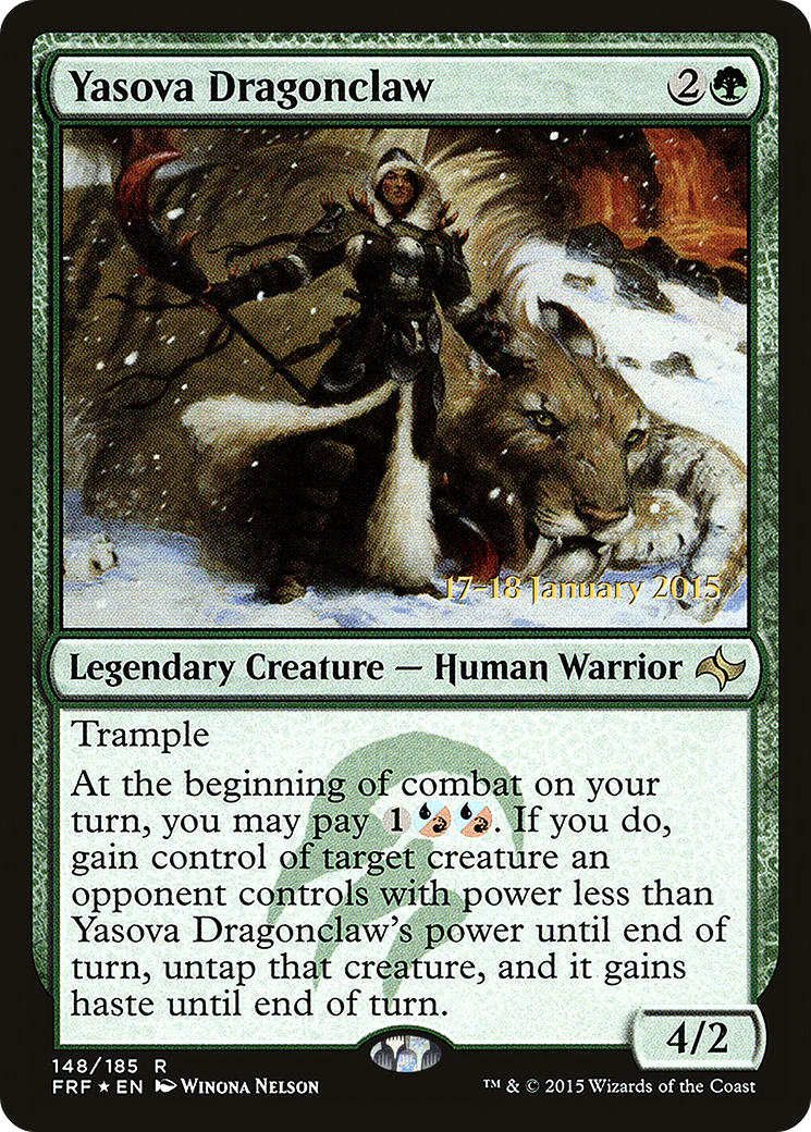 Yasova Dragonclaw (148) (Prerelease) (PFRF) - Foil