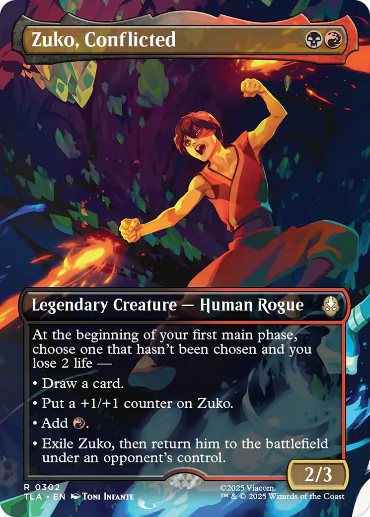 Zuko, Conflicted (302) (Borderless) (TLA) - Foil